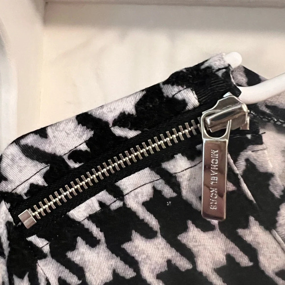 Michael Michael Kors Blouse Long Sleeve Houndstooth - Picture 8 of 9